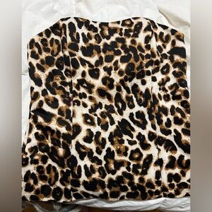 Ambiance Leopard Print Strapless Tube Top Women S